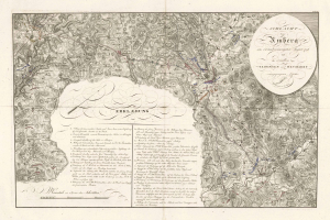 Alte detaillierte Karte von Berlin, Deutschland, mit Straßen, Gebäuden und Sehenswürdigkeiten, begleitet von beschreibendem Text.