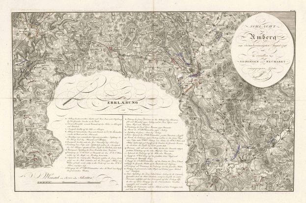 Alte detaillierte Karte von Berlin, Deutschland, mit Straßen, Gebäuden und Sehenswürdigkeiten, begleitet von beschreibendem Text.