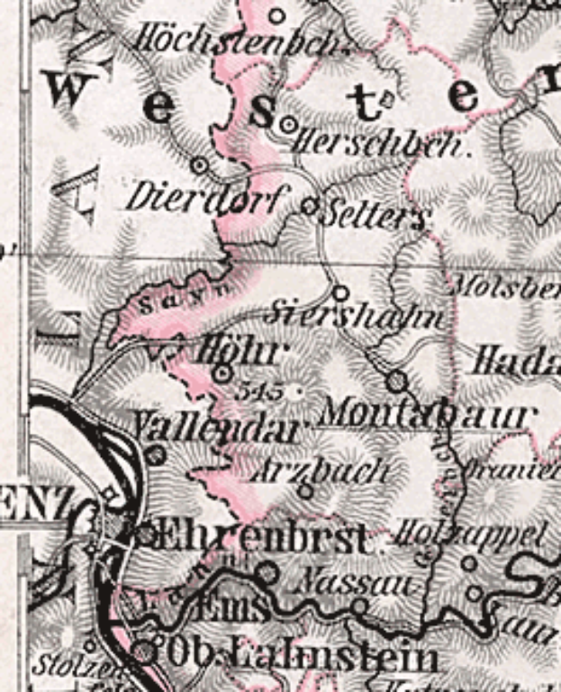 Ein detaillierter alter Stadtplan von Stuttgart, Deutschland, der Straßen, Gebäude, Sehenswürdigkeiten und Text enthält, der Informationen zur Bevölkerung, Straßen und Sehenswürdigkeiten bereitstellt.