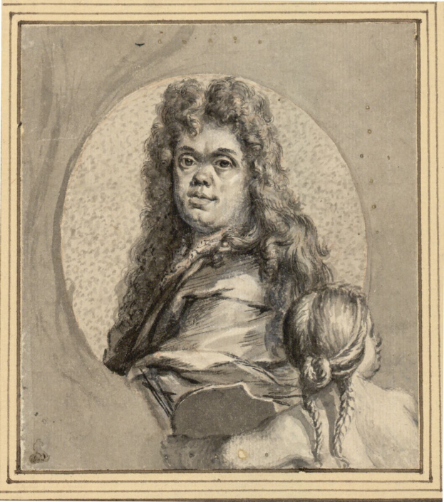 Ein ernsthaft aussehender Mann mit langen Haaren und eine sanft aussehende Frau mit einem Kind, beide schauen direkt in die Kamera.